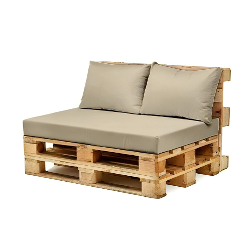 2-SEATER DOUBLE LAYER PALLET SOFA WITHOUT ARM REST - PTS016 - PalleTrendz