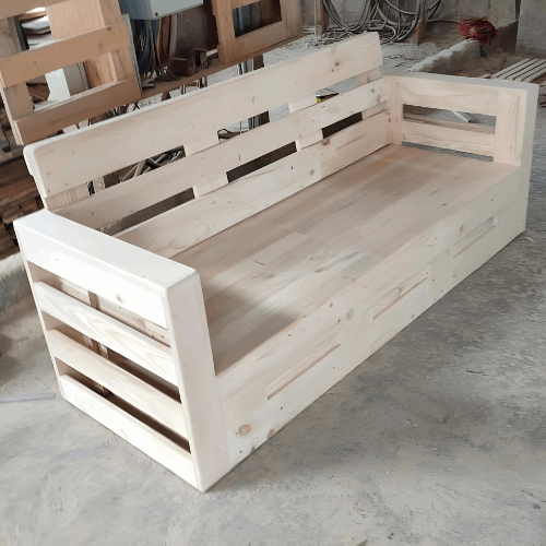 3-SEATER DOUBLE LAYER PALLET SOFA WITH ARM REST - PTS014