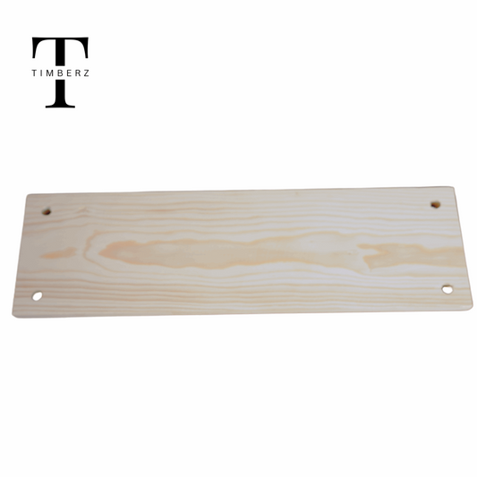 Pinewood Plank With Hanging Holes | Rectangular Wooden Plank for Crafting & DIY | Solid and Natural PineWood Wooden Plank Pack of 4Pcs