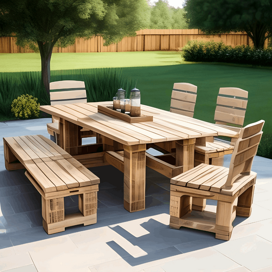 Pallet Garden Lounge Set - PTGF003