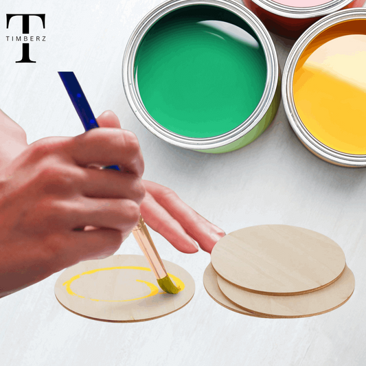 12 Inch MDF Circle Boards - Round MDF Wood Boards for Art, Craft, Resin, Lippan, Mandala, Painting, Wall Hanging, Clock Making, Decoration with 5.5mm Thickness