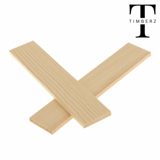 Pinewood Natural Wooden Planks | 10 Pieces Of Natural Pine Wood Rectangle Board Panel for Arts & Craft - 20cm Rectagular PineWood Panel