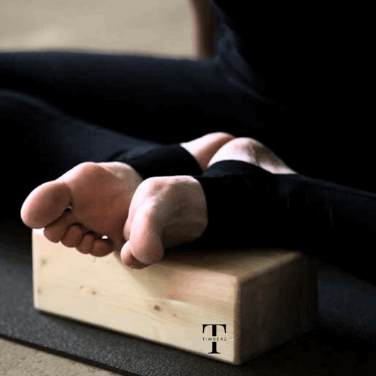 Pine Wood wooden block for Yoga Support gym Decent Pose | Yoga Wooden Block (227x115x48)  Pack of 2 Wooden Blocks