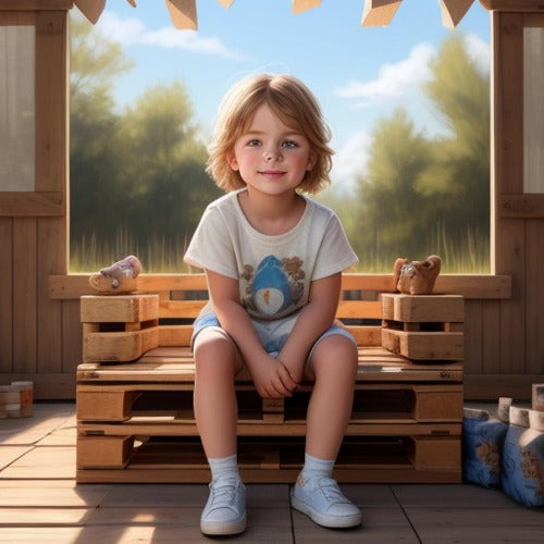 Pallet Kids Sofa - PTKSB002 - PalleTrendz