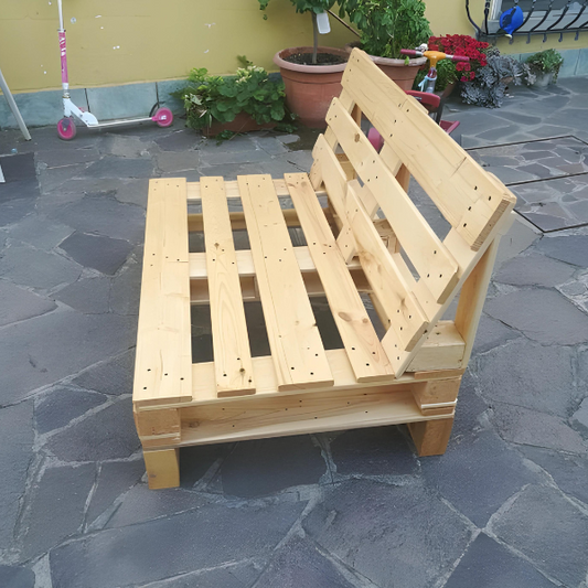 Pallet Sofa with Inclined backrest