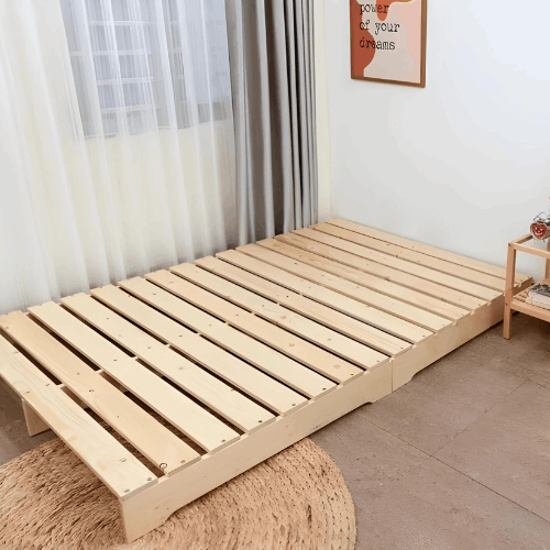 SINGLE/TWIN SIZE DOUBLE LAYER PALLET BED WITHOUT HEAD REST - PTB003