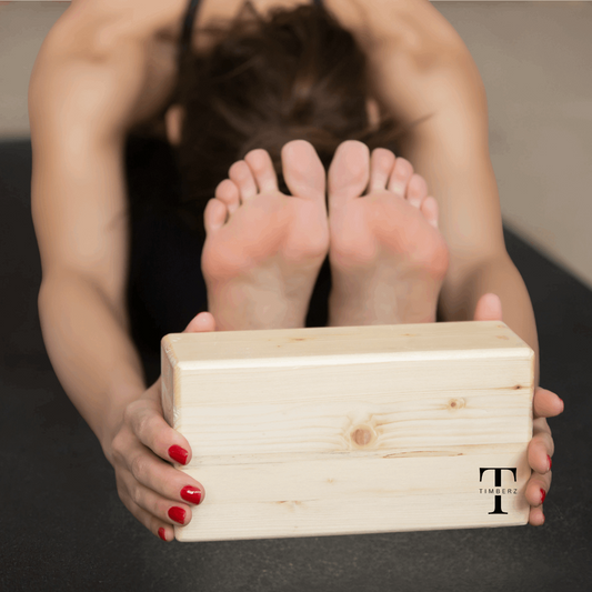 Pine Wood wooden block for Yoga Support gym Decent Pose | Yoga Wooden Block (227x115x48)  Pack of 2 Wooden Blocks