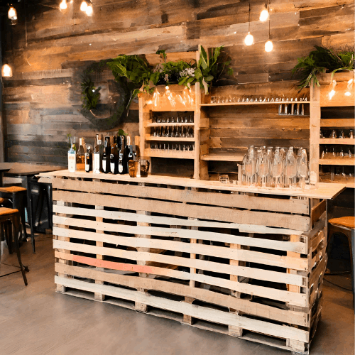 Modern Pallet Bar Counters | Pallet Wood Bar Furniture - PalleTrendz