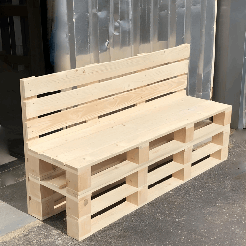 3-SEATER DOUBLE LAYER PALLET SOFA WITHOUT ARM REST - PTS013